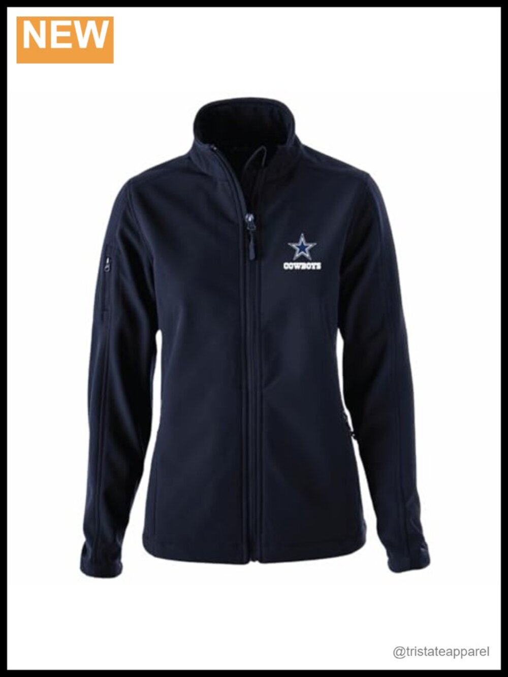 NFL Dallas Cowboys Softshell Jacket Womens Stretch Wind Water Resistant